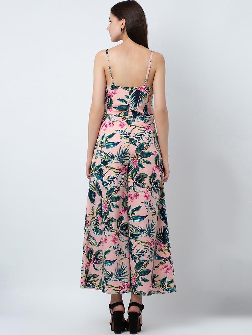 cami neck tropical jumpsuit - 16764141 - Zoom Image - 4