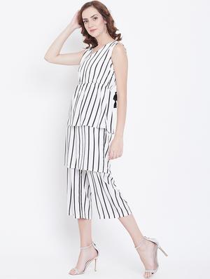 layered striped jumpsuit - 16764152 - Standard Image - 3