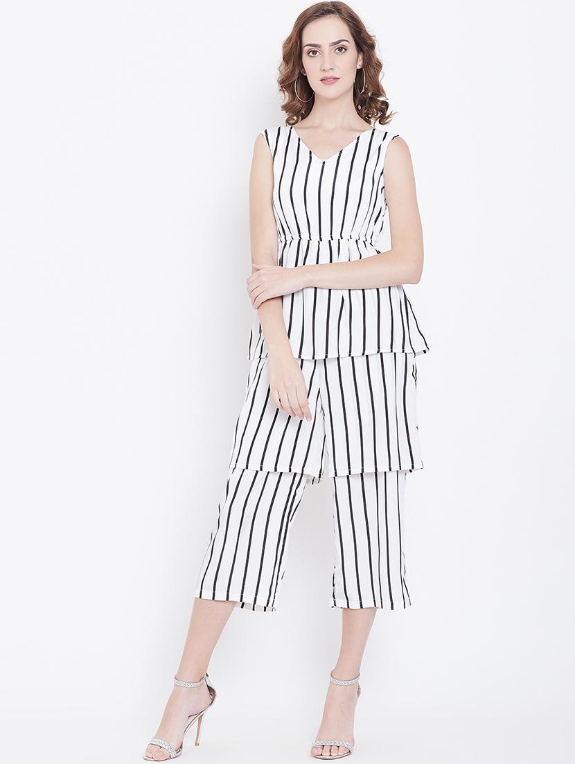 layered striped jumpsuit - 16764152 - Zoom Image - 2