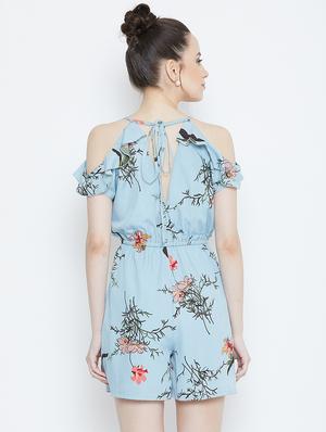 purist blue cold shoulder romper - 16764153 - Standard Image - 3