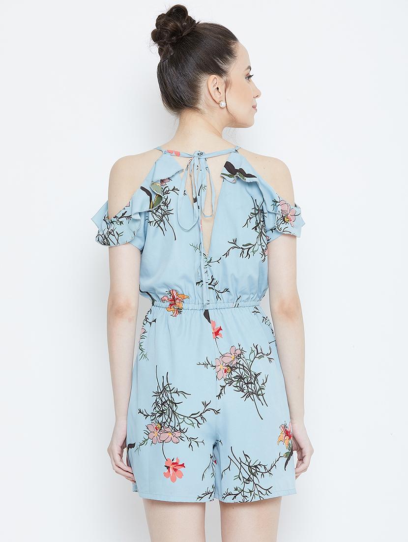 purist blue cold shoulder romper - 16764153 - Zoom Image - 3