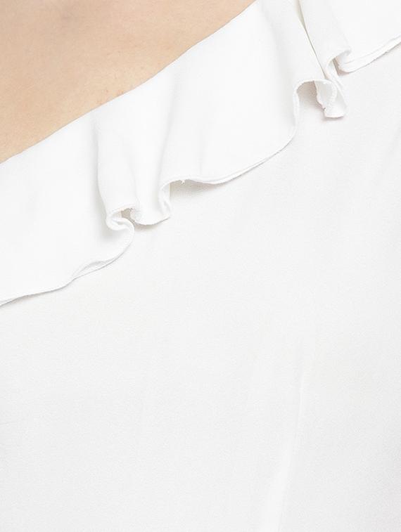 single shoulder ruffle detail jumpsuit - 16764154 - Zoom Image - 4