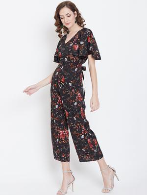 tie back floral jumpsuit - 16764156 - Standard Image - 3