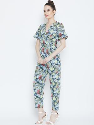 tie knot floral jumpsuit - 16764165 - Standard Image - 2