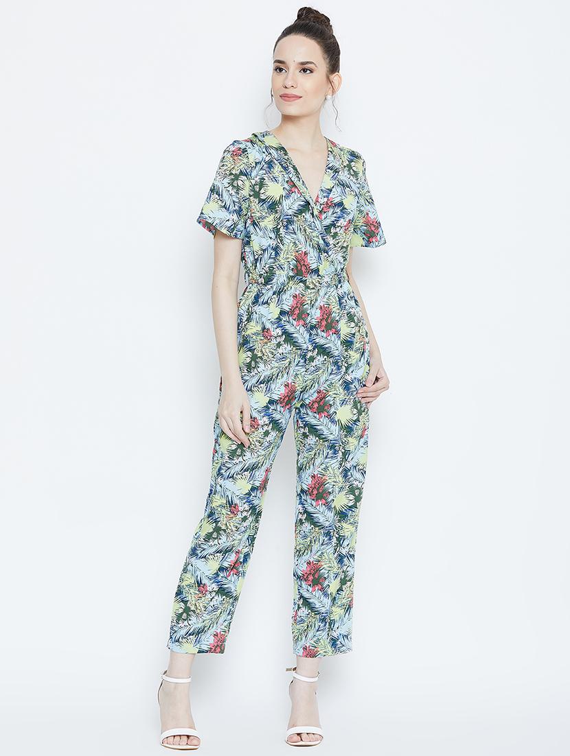 tie knot floral jumpsuit - 16764165 - Zoom Image - 1