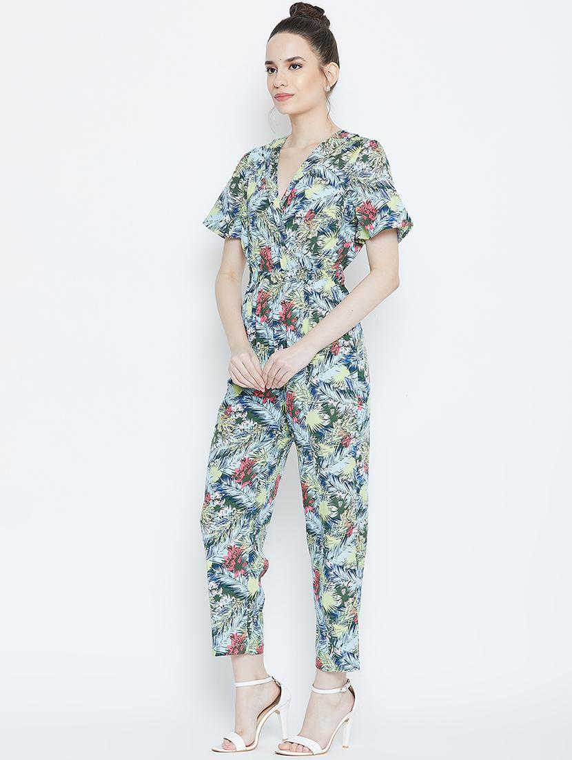 tie knot floral jumpsuit - 16764165 - Zoom Image - 2