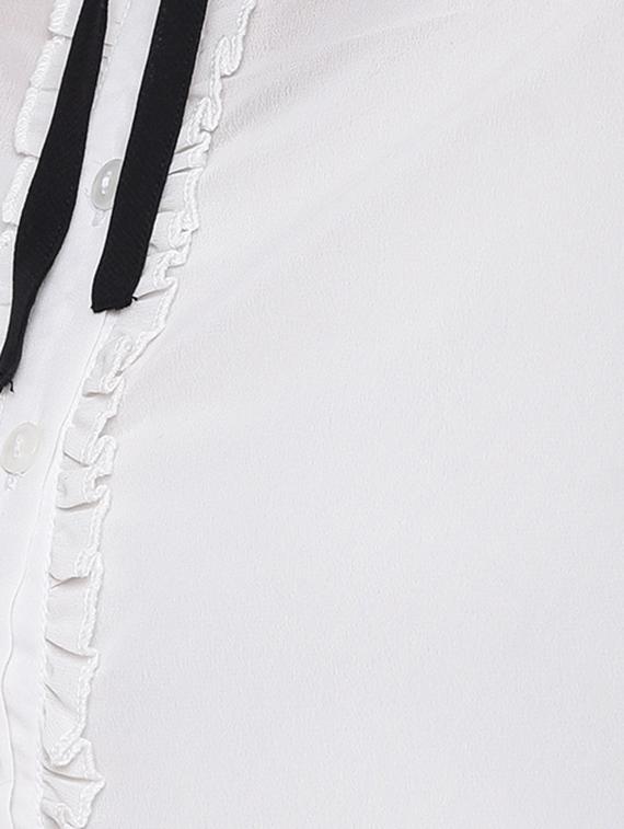contrast tie knot detail shirt - 16764195 - Zoom Image - 5
