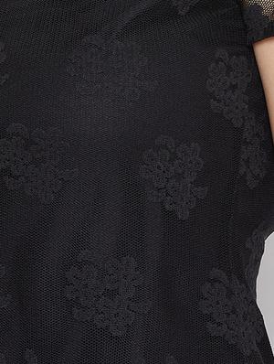 round neck embroidered detail top - 16764214 - Standard Image - 5