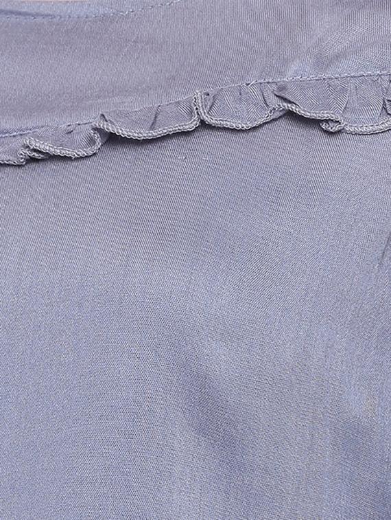 round neck frill detail top - 16764218 - Zoom Image - 5