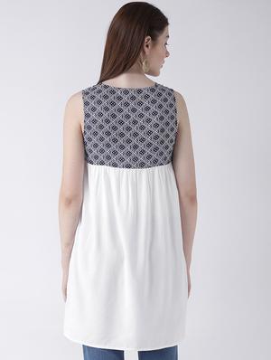 lace insert aztec panel tunic - 16764259 - Standard Image - 3