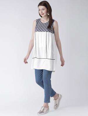 lace insert aztec panel tunic - 16764259 - Standard Image - 4