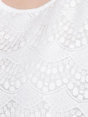 pom pom laced round neck top - 16764278 - Standard Image - 5