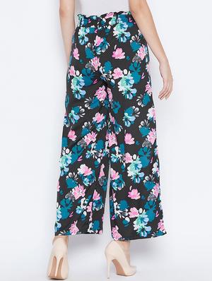 high rise floral trouser - 16764342 - Standard Image - 3