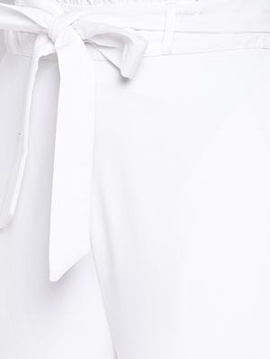 tie knot solid flared trouser - 16764348 - Standard Image - 4