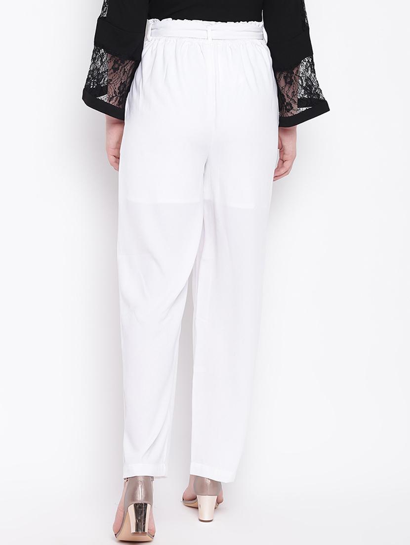 tie knot solid flared trouser - 16764348 - Zoom Image - 3