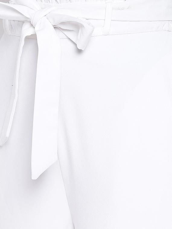 tie knot solid flared trouser - 16764348 - Zoom Image - 4