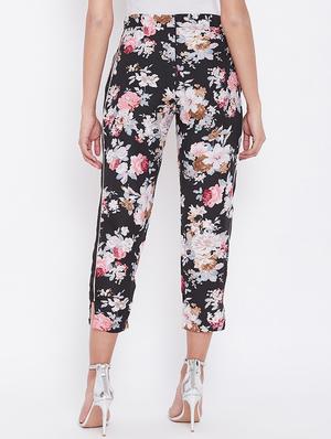 high rise floral ankle length trouser - 16764351 - Standard Image - 3