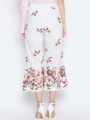 high rise floral wide leg trouser - 16764354 - Standard Image - 3