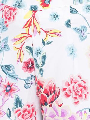 high rise floral wide leg trouser - 16764357 - Standard Image - 4