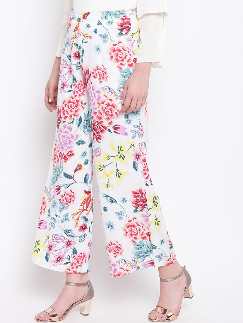 high rise floral wide leg trouser - 16764357 - Zoom Image - 2