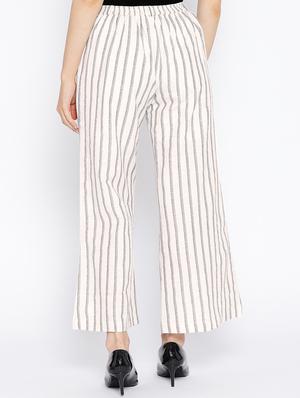 high rise pocket detail striped trouser - 16764369 - Standard Image - 3