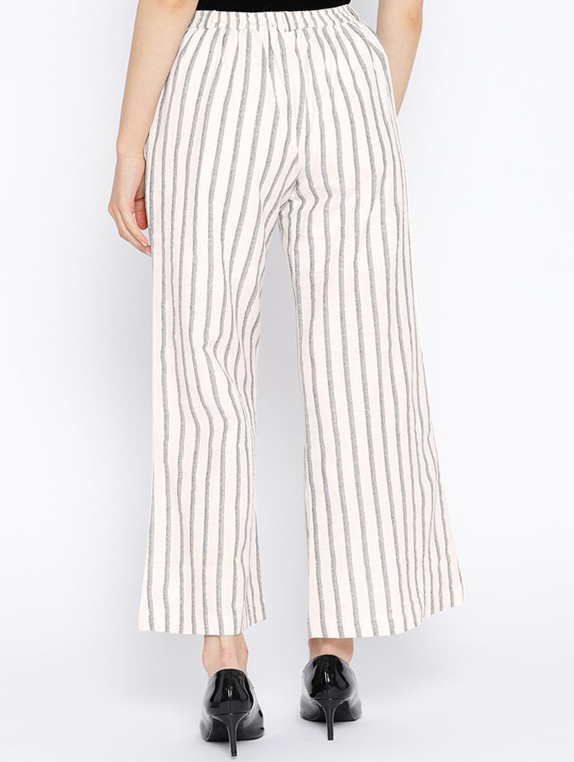 high rise pocket detail striped trouser - 16764369 - Zoom Image - 3