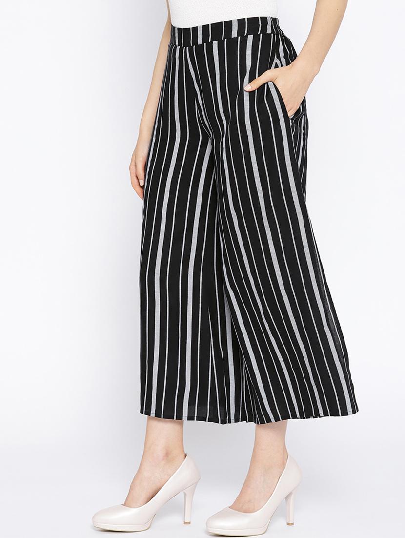 high rise pocket detail striped trouser - 16764371 - Zoom Image - 2