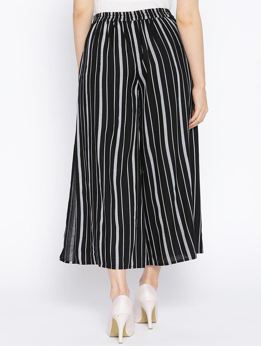 high rise pocket detail striped trouser - 16764371 - Zoom Image - 3