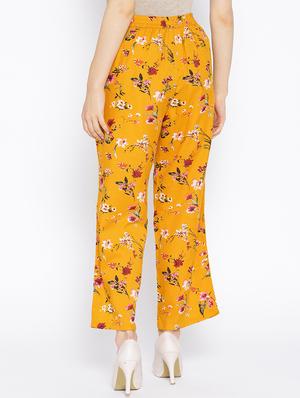 high rise floral pleated trouser - 16764375 - Standard Image - 3