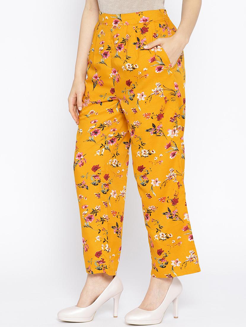 high rise floral pleated trouser - 16764375 - Zoom Image - 2