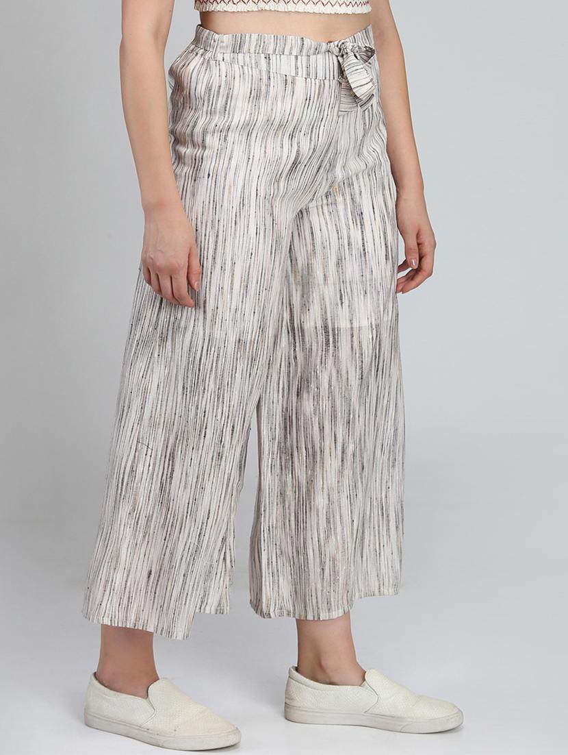 high rise tie knot striped trouser - 16764387 - Zoom Image - 2