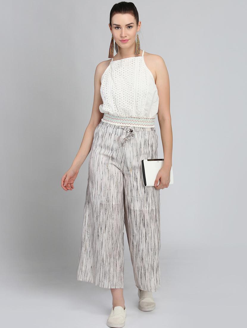 high rise tie knot striped trouser - 16764387 - Zoom Image - 4