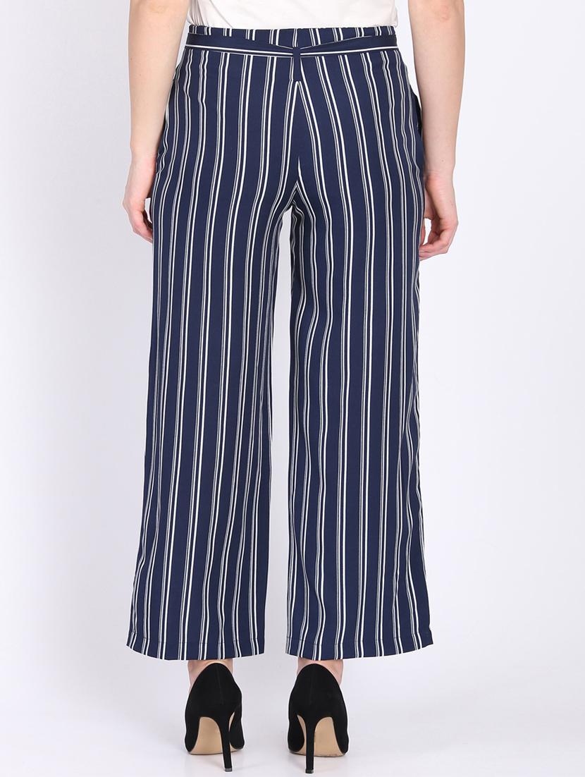 high rise tie knot striped trouser - 16764392 - Zoom Image - 3