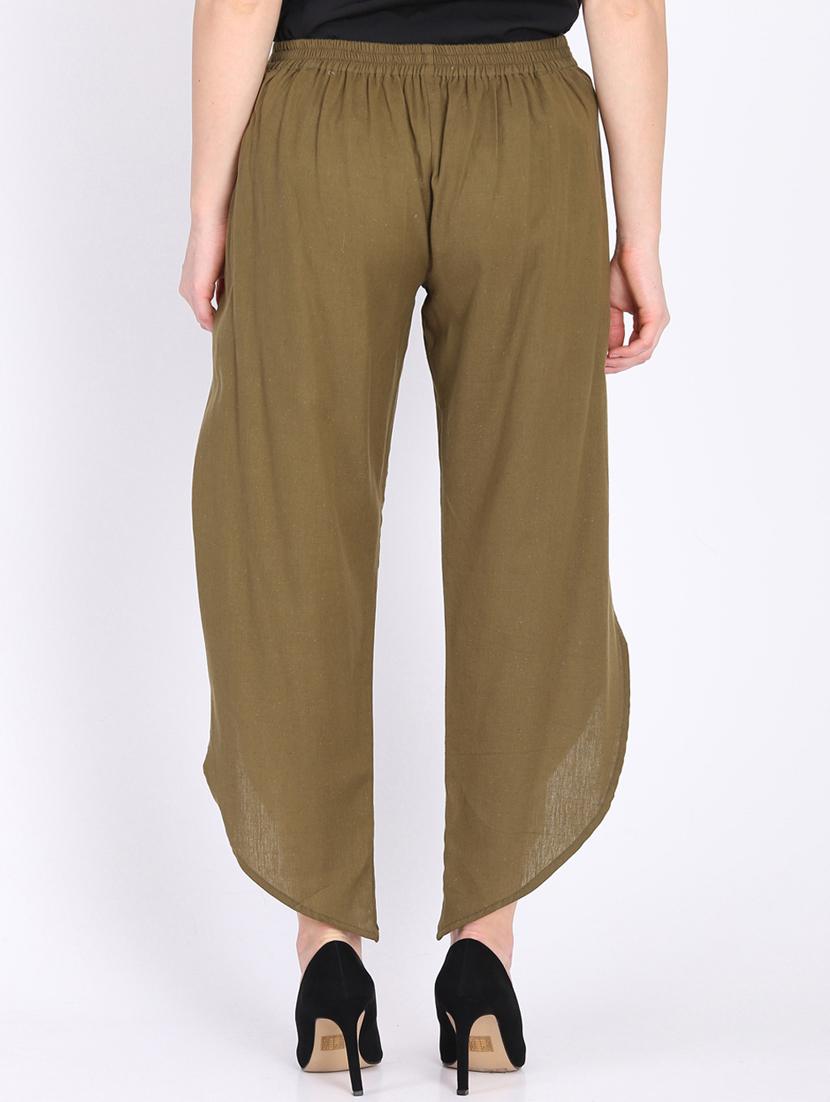 high rise over lap asymmetric trouser - 16764393 - Zoom Image - 3