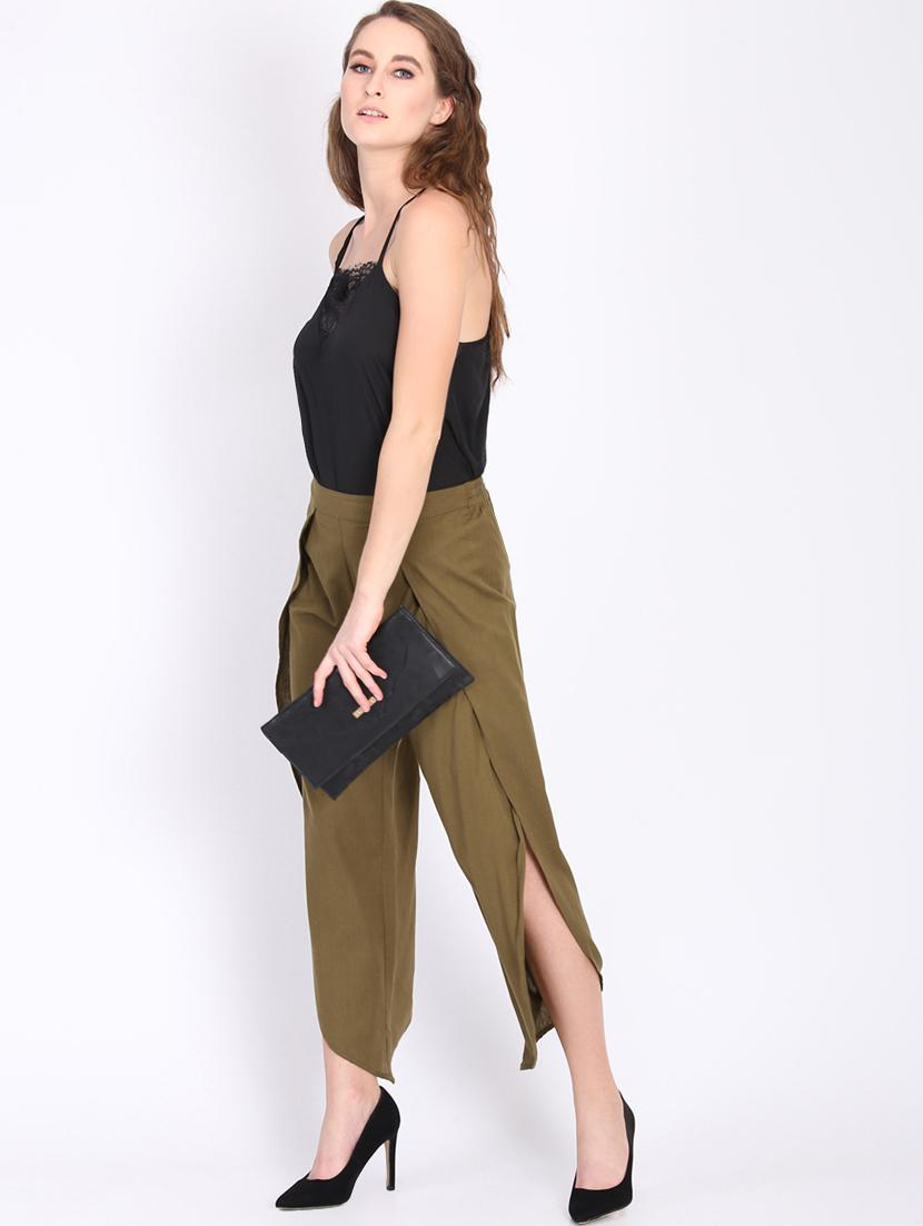 high rise over lap asymmetric trouser - 16764393 - Zoom Image - 4