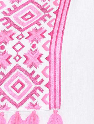 embroidered a-line kurta - 16764409 - Standard Image - 5
