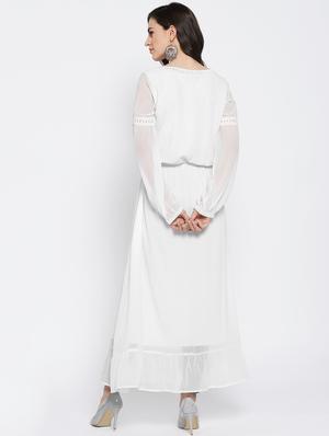 solid a-line kurta - 16764432 - Standard Image - 3