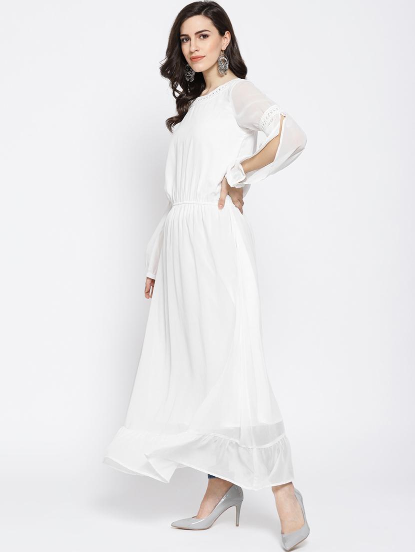 solid a-line kurta - 16764432 - Zoom Image - 2