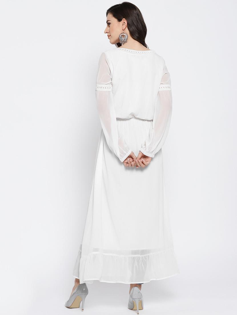solid a-line kurta - 16764432 - Zoom Image - 3