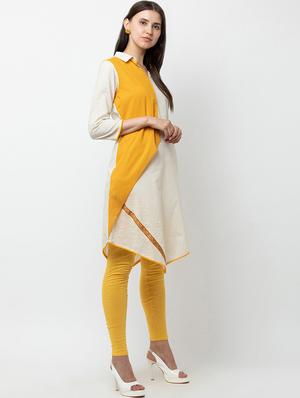 solid asymmetric kurta - 16764439 - Standard Image - 3
