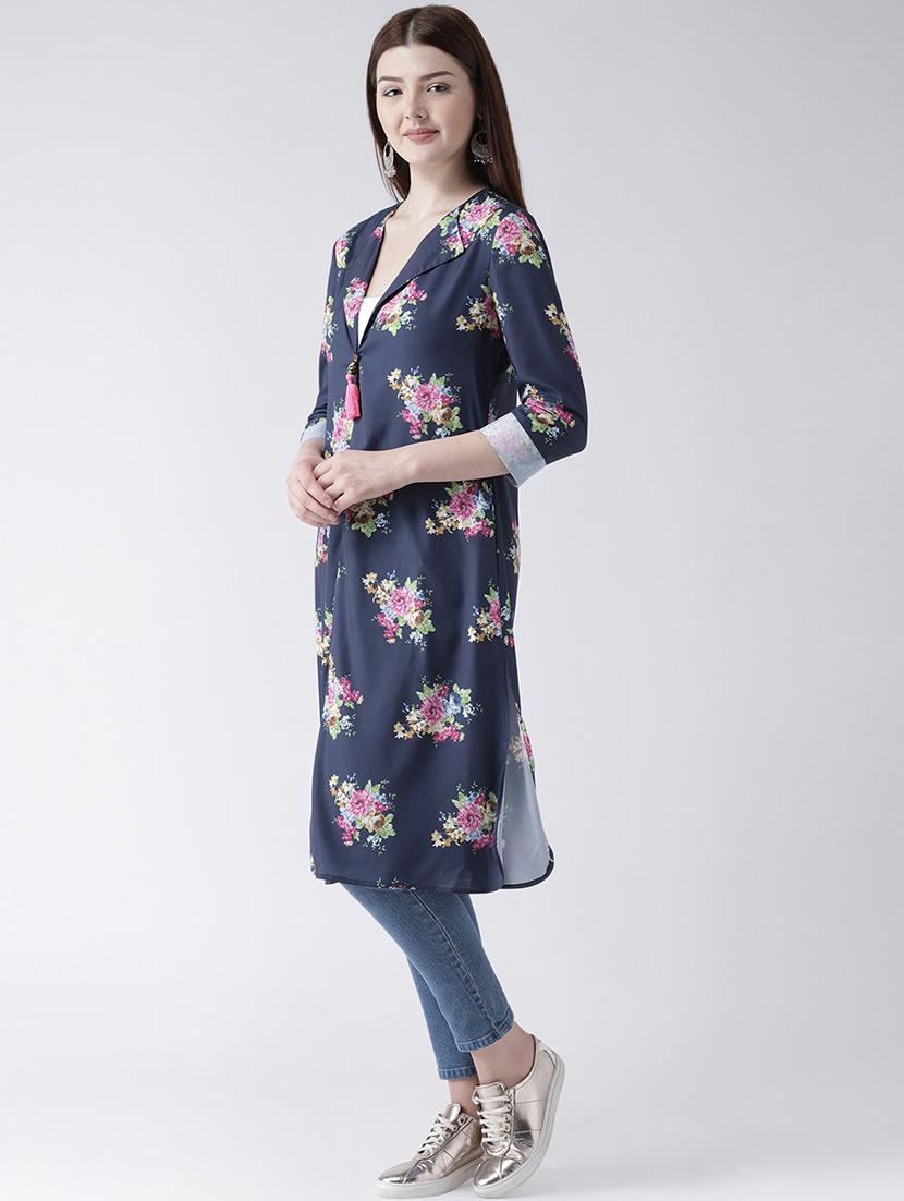 floral a-line kurta - 16764452 - Zoom Image - 2