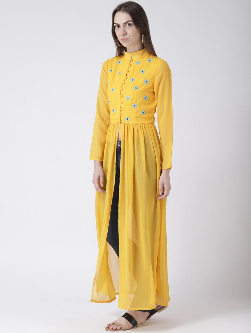 embroidered high-slit kurta - 16764456 - Zoom Image - 2