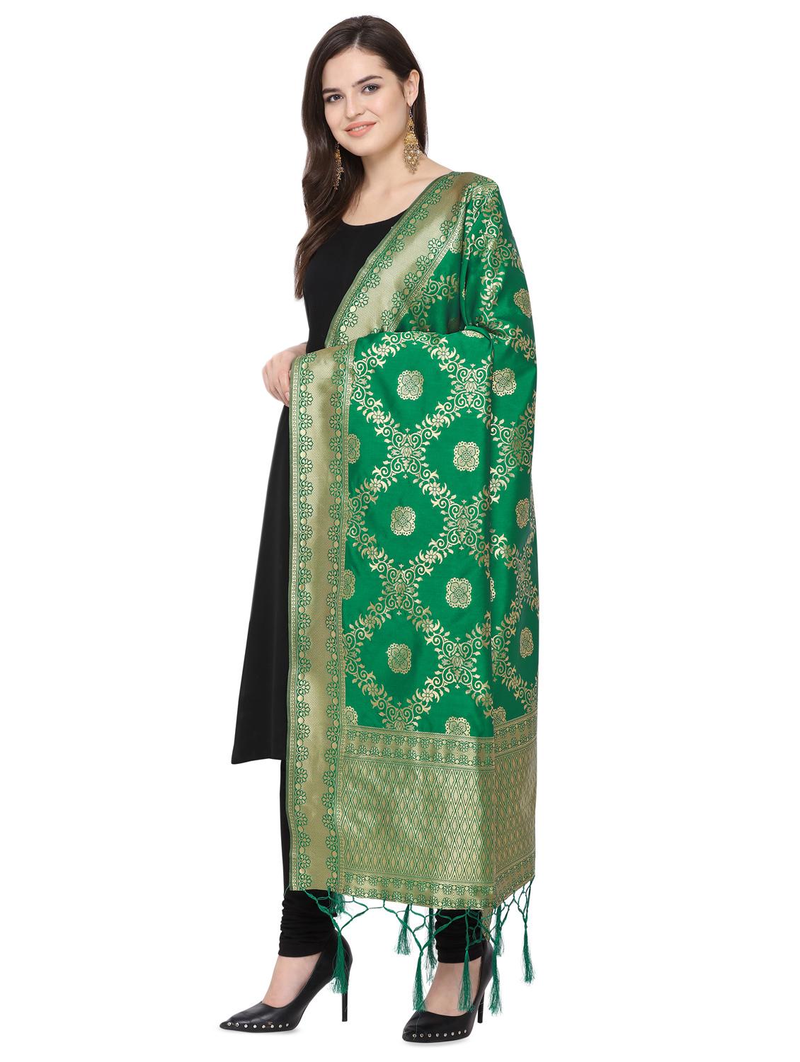 self design banarasi dupatta - 16764487 - Zoom Image - 2