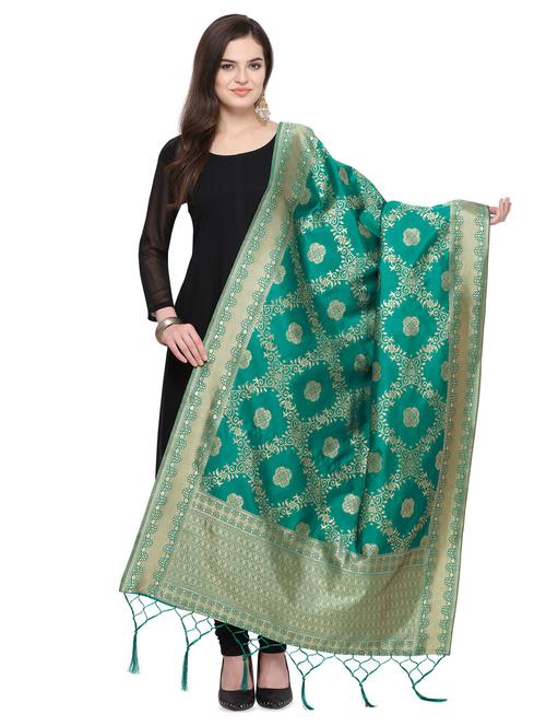self design banarasi dupatta - 16764492 - Standard Image - 1