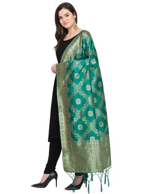 self design banarasi dupatta - 16764492 - Standard Image - 2