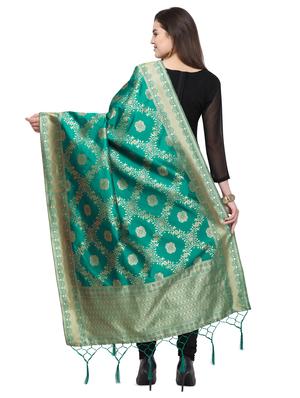 self design banarasi dupatta - 16764492 - Standard Image - 3