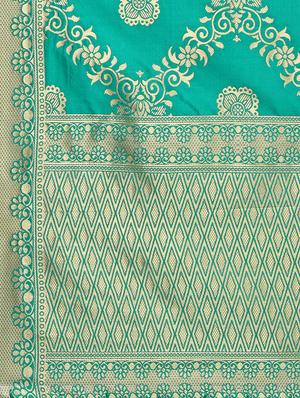 self design banarasi dupatta - 16764492 - Standard Image - 4