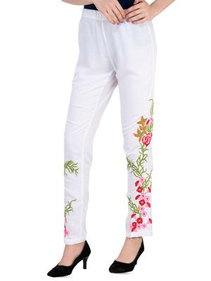 high rise embroidered trouser - 16764667 - Standard Image - 2
