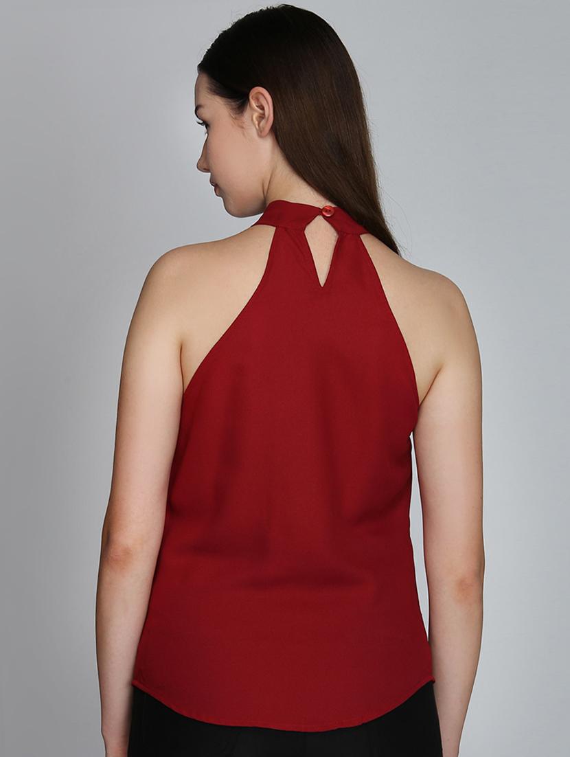 tie up neck solid top - 16764727 - Zoom Image - 3