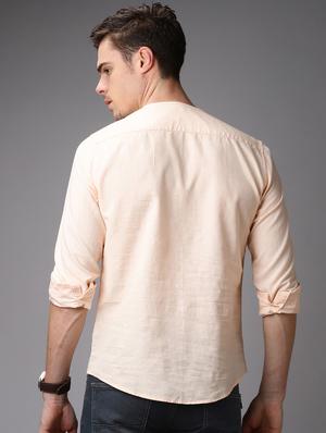 pink solid short kurta - 16764777 - Standard Image - 3